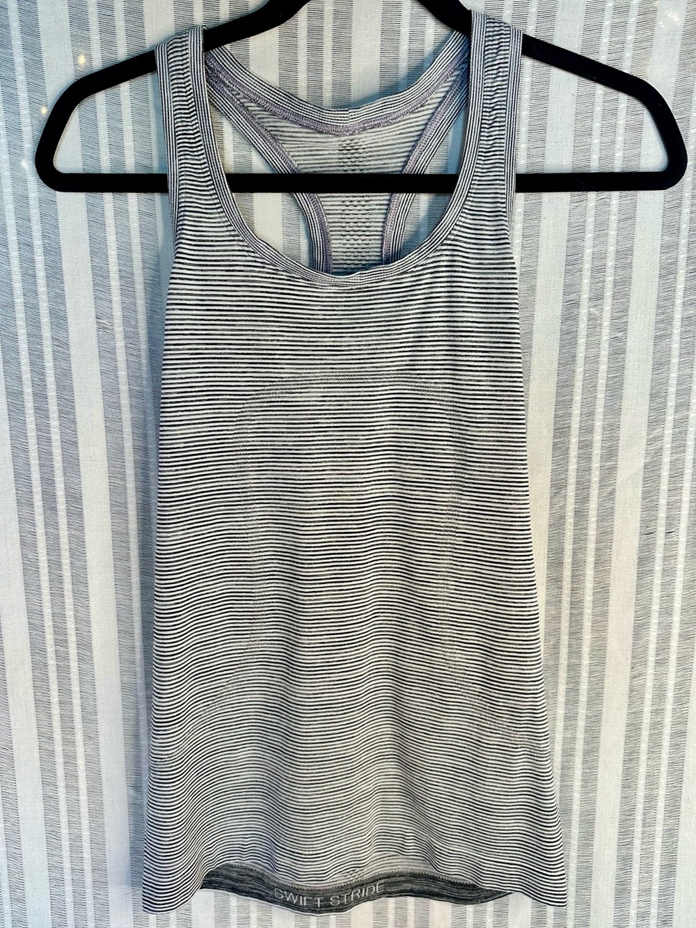 Lululemon Swiftly Tech Racerback Tank Gray Stripe